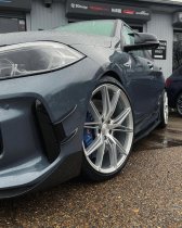 NEW 18 INCH VEEMANN V-FS49 ALLOY WHEELS IN SILVER MACHINED WITH DEEPER CONCAVE 9" REAR OPTION 5x112