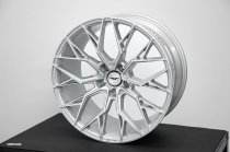NEW 18 INCH VEEMANN V-FS51 ALLOY WHEELS IN SILVER WITH MACHINED WITH DEEPER CONCAVE 9" REAR OPTION 5x112