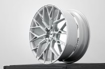 NEW 18 INCH VEEMANN V-FS51 ALLOY WHEELS IN SILVER WITH MACHINED WITH DEEPER CONCAVE 9" REAR OPTION 5x112