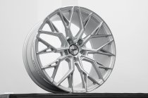 NEW 18 INCH VEEMANN V-FS51 ALLOY WHEELS IN SILVER WITH MACHINED WITH DEEPER CONCAVE 9" REAR OPTION 5x112