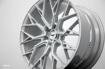 NEW 18 INCH VEEMANN V-FS51 ALLOY WHEELS IN SILVER WITH MACHINED WITH DEEPER CONCAVE 9" REAR OPTION 5x112