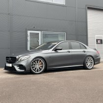 NEW 18 INCH VEEMANN V-FS51 ALLOY WHEELS IN SILVER WITH MACHINED WITH DEEPER CONCAVE 9" REAR OPTION 5x112