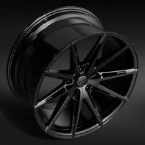 NEW 19 INCH C9 CHRONOS ALLOY WHEELS IN GLOSS BLACK WITH DEEPER CONCAVE 9.5" REAR OPTION 5x112