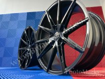 NEW 19 INCH C9 CHRONOS ALLOY WHEELS IN GLOSS BLACK WITH DEEPER CONCAVE 9.5" REAR OPTION 5x112