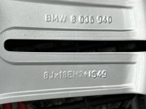 USED 18 INCH GENUINE BMW STYLE 208 1 SERIES M SPORT ALLOY WHEELS,WIDE REARS, FULLY REFURBED INC GOOD TYRES 5x120
