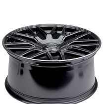 NEW 19 INCH FOX VR3 ALLOY WHEELS IN GLOSS BLACK WITH POLISHED LIP AND DEEPER 9" REAR OPTION 5x120/112