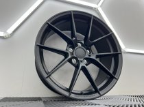 New 19 Inch CS Style Alloy Wheels in Satin Black, Engraved, with Wider 9.5" Rears, 5x112