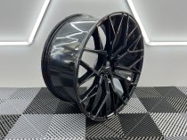 NEW 19 INCH VEEMANN V-FS51 ALLOY WHEELS IN GLOSS BLACK WITH DEEPER CONCAVE 9.5" REAR OPTION 5x112