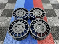 NEW 18 INCH FOX RZO ALLOY WHEELS IN SATIN BLACK LOAD RATED 1000KG FORD TRANSIT CUSTOM 5x160
