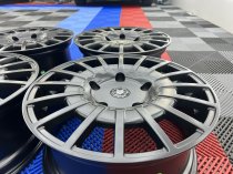 NEW 18 INCH FOX RZO ALLOY WHEELS IN SATIN BLACK LOAD RATED 1000KG FORD TRANSIT CUSTOM 5x160