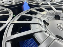 NEW 18 INCH FOX RZO ALLOY WHEELS IN SATIN BLACK LOAD RATED 1000KG FORD TRANSIT CUSTOM 5x160