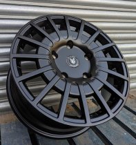 NEW 18 INCH FOX RZO ALLOY WHEELS IN SATIN BLACK LOAD RATED 1000KG FORD TRANSIT CUSTOM 5x160