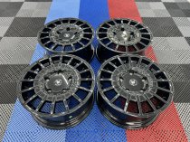 NEW 18 INCH FOX RZO ALLOY WHEELS IN GLOSS BLACK LOAD RATED 1000KG FORD TRANSIT CUSTOM 5x160