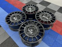 NEW 18 INCH FOX RZO ALLOY WHEELS IN GLOSS BLACK LOAD RATED 1000KG FORD TRANSIT CUSTOM 5x160