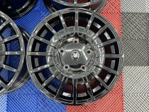 NEW 18 INCH FOX RZO ALLOY WHEELS IN GLOSS BLACK LOAD RATED 1000KG FORD TRANSIT CUSTOM 5x160