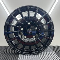 NEW 18 INCH FOX RZO ALLOY WHEELS IN GLOSS BLACK LOAD RATED 1000KG FORD TRANSIT CUSTOM 5x160