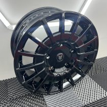 NEW 18 INCH FOX RZO ALLOY WHEELS IN GLOSS BLACK LOAD RATED 1000KG FORD TRANSIT CUSTOM 5x160