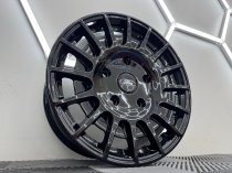 New 18 Inch MSRT Style RZO Alloy Wheels In Gloss Black Load Rated 1250KG Ford Transit Custom 5x160