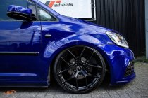 NEW 19 INCH VEEMANN VC580R ALLOY WHEELS IN GLOSS BLACK, DEEPER CONCAVE 9.5" ALL ROUND 5x112