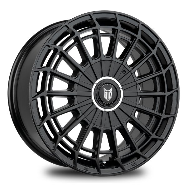 NEW 18 INCH FOX WX1 ALLOY WHEELS IN SATIN BLACK LOAD RATED 1000KG FORD TRANSIT CUSTOM GEN2 / VW TRANSPORTER T7 6x120