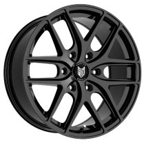 NEW 18 INCH FOX WX3 ALLOY WHEELS IN GLOSS BLACK LOAD RATED 1000KG FORD TRANSIT CUSTOM GEN2 / VW TRANSPORTER T7 6x120