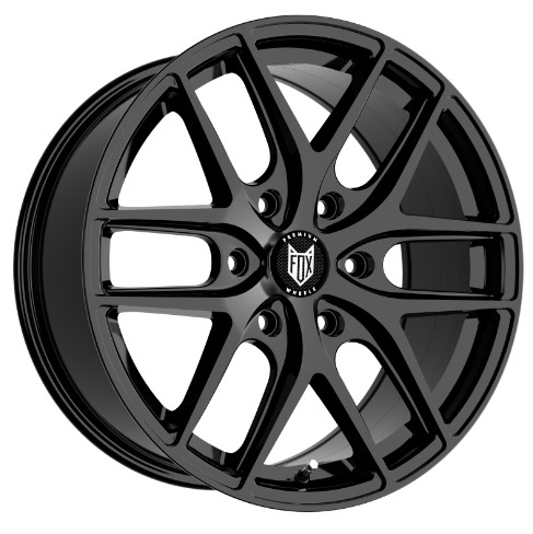 NEW 18 INCH FOX WX3 ALLOY WHEELS IN GLOSS BLACK LOAD RATED 1000KG FORD TRANSIT CUSTOM GEN2 / VW TRANSPORTER T7 6x120