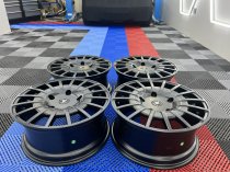 NEW 20 INCH FOX RZO ALLOY WHEELS IN SATIN BLACK LOAD RATED 1000KG FORD TRANSIT CUSTOM 5X160