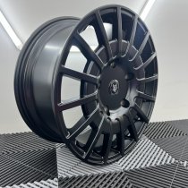 NEW 20 INCH FOX RZO ALLOY WHEELS IN SATIN BLACK LOAD RATED 1000KG FORD TRANSIT CUSTOM 5X160