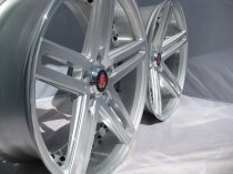 NEW 20 INCH AXE EX20 ALLOY WHEELS IN SILVER WITH POLISHED FACE AND BARREL, DEEPER CONCAVE 10" REAR OPTION