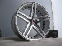 NEW 20 INCH AXE EX20 ALLOY WHEELS IN SILVER WITH POLISHED FACE AND BARREL, DEEPER CONCAVE 10" REAR OPTION