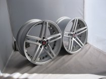 NEW 20 INCH AXE EX20 ALLOY WHEELS IN SILVER WITH POLISHED FACE AND BARREL, DEEPER CONCAVE 10" REAR OPTION