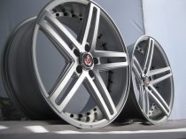 NEW 20 INCH AXE EX20 ALLOY WHEELS IN SILVER WITH POLISHED FACE AND BARREL, DEEPER CONCAVE 10" REAR OPTION