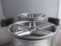 NEW 20 INCH AXE EX20 ALLOY WHEELS IN SILVER WITH POLISHED FACE AND BARREL, DEEPER CONCAVE 10" REAR OPTION