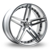 NEW 20 INCH AXE EX20 ALLOY WHEELS IN SILVER WITH POLISHED FACE AND BARREL, DEEPER CONCAVE 10″ REAR OPTION