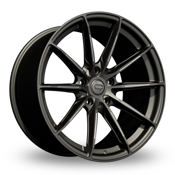 NEW 20 INCH C9 CORTEZ ALLOY WHEELS IN MATT GUNMETAL WITH DEEPER CONCAVE 10" REAR OPTION 5x112