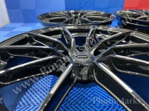 NEW 20 INCH C9 CORTEZ ALLOY WHEELS IN GLOSS BLACK WITH MILLED ACCENT SPOKES 8.5" ET45 ALL ROUND 5x112