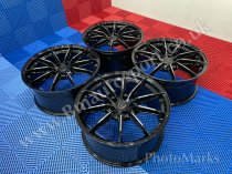 NEW 20 INCH C9 CORTEZ ALLOY WHEELS IN GLOSS BLACK WITH MILLED ACCENT SPOKES 8.5" ET45 ALL ROUND 5x112