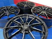 NEW 20 INCH C9 CORTEZ ALLOY WHEELS IN GLOSS BLACK WITH MILLED ACCENT SPOKES 8.5" ET45 ALL ROUND 5x112