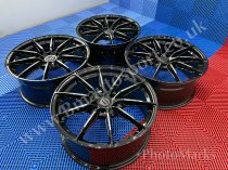 NEW 20 INCH C9 CORTEZ ALLOY WHEELS IN GLOSS BLACK WITH MILLED ACCENT SPOKES 8.5" ET45 ALL ROUND 5x112