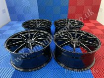 NEW 20 INCH C9 CORTEZ ALLOY WHEELS IN GLOSS BLACK WITH MILLED ACCENT SPOKES 8.5" ET45 ALL ROUND 5x112