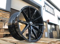 NEW 18 INCH C9 CHRONOS ALLOY WHEELS IN GLOSS BLACK 5x112