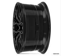 NEW 20 INCH VEEMANN V-FS51 ALLOY WHEELS IN GLOSS BLACK WITH DEEPER CONCAVE 10" REAR OPTION 5x112