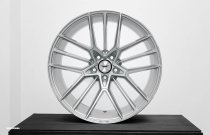 NEW 20 INCH VEEMANN V-FS53 ALLOY WHEELS IN SILVER WITH POLISHED FACE AND DEEPER CONCAVE 10" REAR OPTION 5x112
