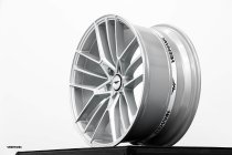 NEW 20 INCH VEEMANN V-FS53 ALLOY WHEELS IN SILVER WITH POLISHED FACE AND DEEPER CONCAVE 10" REAR OPTION 5x112