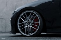 NEW 20 INCH VEEMANN V-FS53 ALLOY WHEELS IN SILVER WITH POLISHED FACE AND DEEPER CONCAVE 10" REAR OPTION 5x112