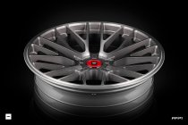 NEW 21 INCH ISPIRI FFP1 ALLOY WHEELS IN CARBON GREY BRUSHED WITH DEEPER CONCAVE 10.5" REARS 5x112