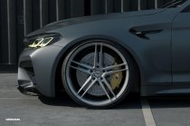 NEW 21 INCH VEEMANN V-FS33 ALLOY WHEELS IN SILVER MACHINED WITH DEEPER CONCAVE 10.5" REARS 5x112