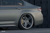 NEW 21 INCH VEEMANN V-FS33 ALLOY WHEELS IN SILVER MACHINED WITH DEEPER CONCAVE 10.5" REARS 5x112
