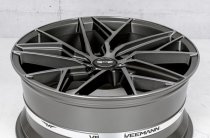 NEW 21 INCH VEEMANN V-FS44 ALLOY WHEELS IN GRAPHITE SMOKE MACHINED WITH DEEPER CONCAVE 10.5" REARS 5x112