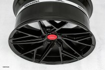 NEW 21 INCH VEEMANN V-FS44 ALLOY WHEELS IN GLOSS BLACK WITH DEEPER CONCAVE 10.5" REARS 5x112